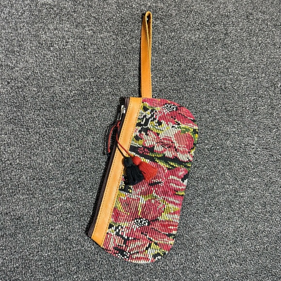 Nena & Co. Handbags - Nena & Co. Vibrant Artisan Vintage Woven Clutch Wristlet